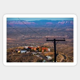 Looking down from Jerome AZ Arizona Sticker